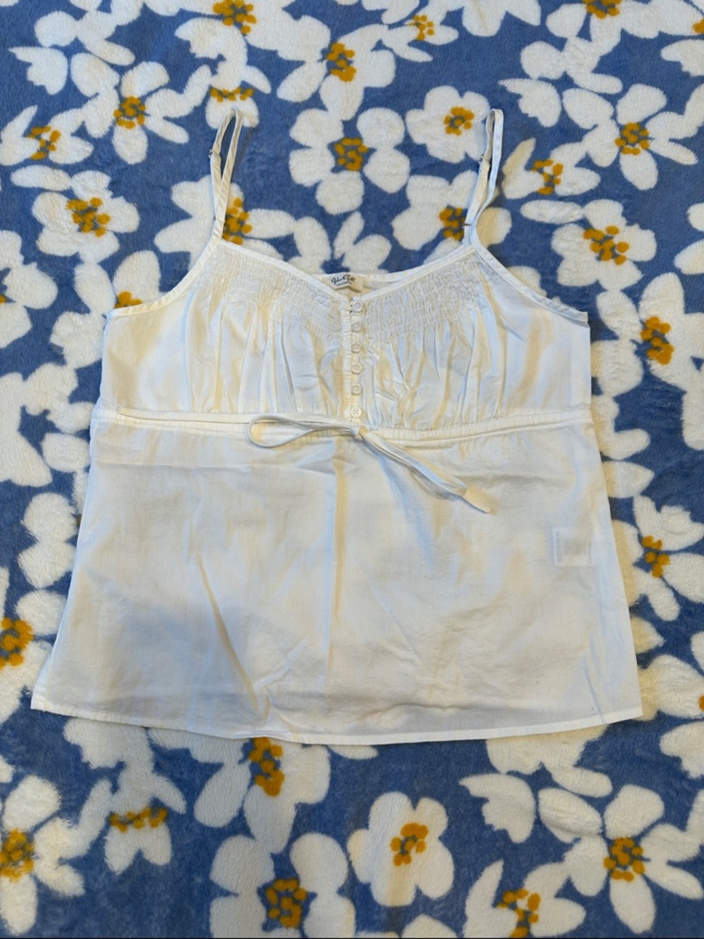 Brandy Melville/John Galt White Babydoll Tank